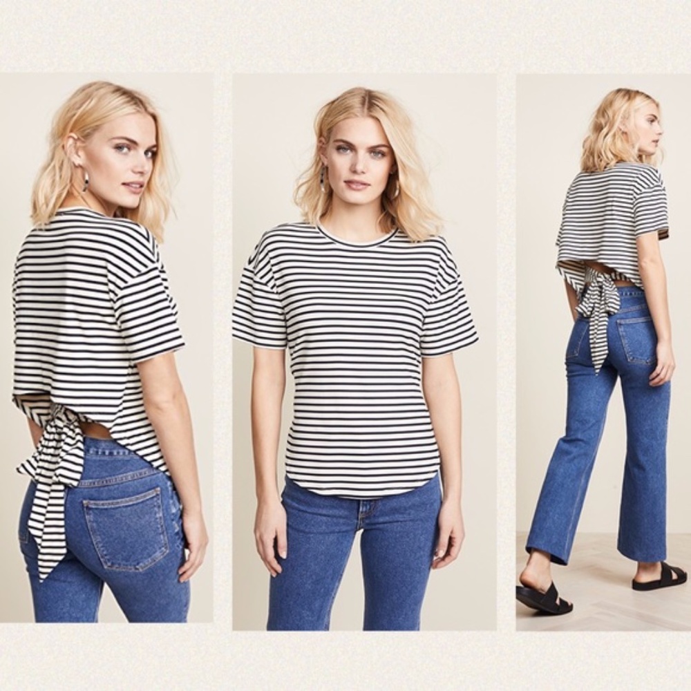 Rebecca Minkoff Lily Tie Waist Knit Top